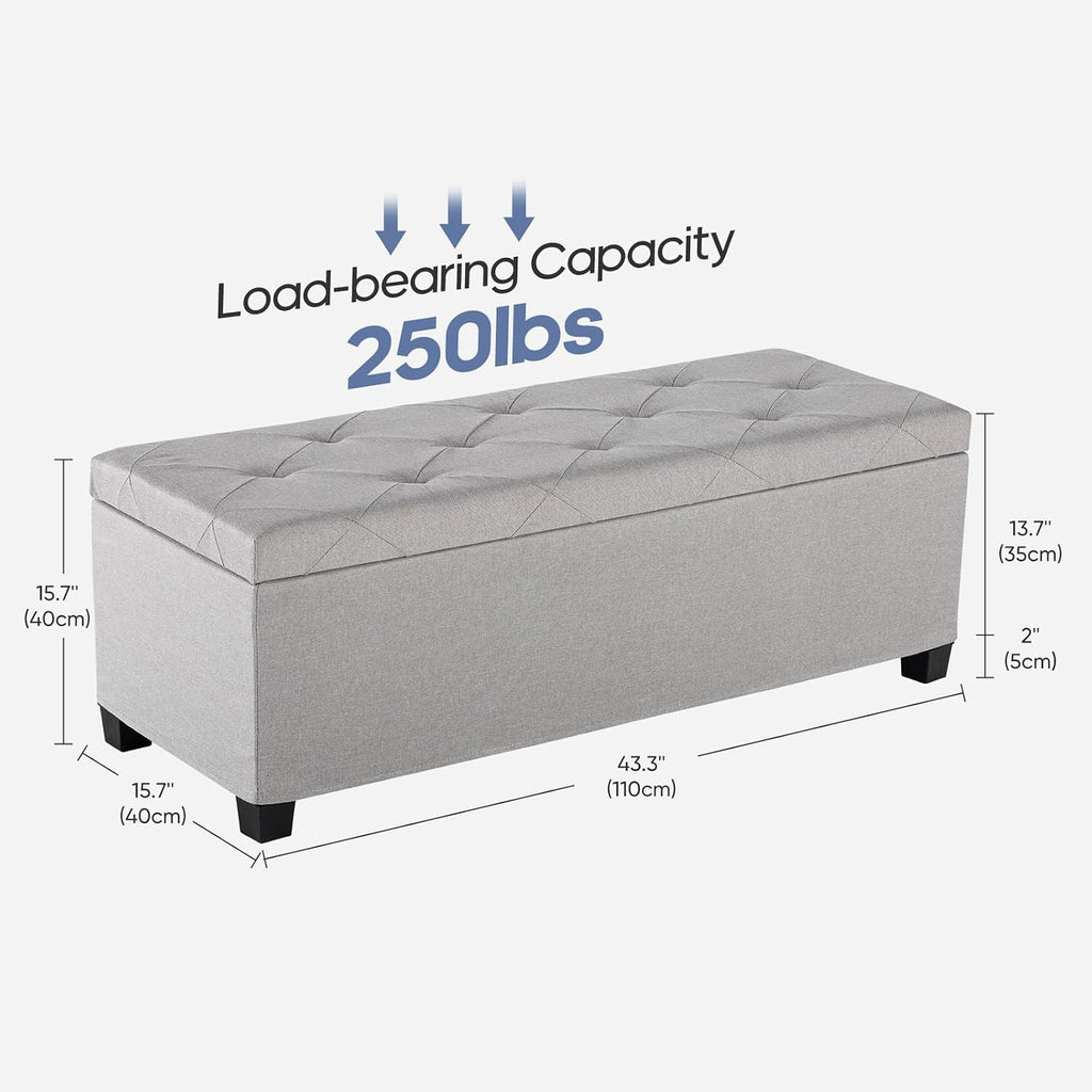 43.3" Storage Ottoman Bench