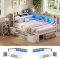 Grey Twin Corner Daybed with Bookcase & 6 Drawers
