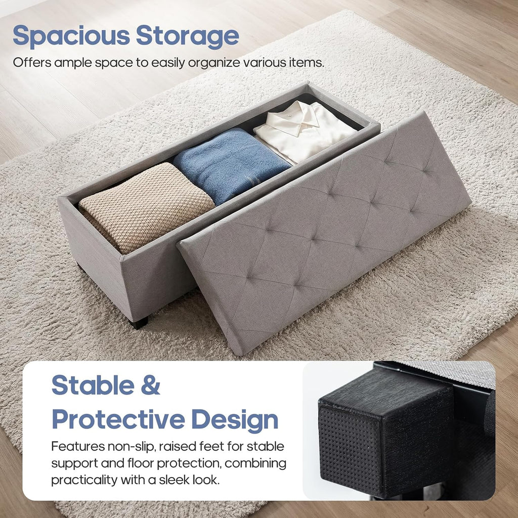 43.3" Storage Ottoman Bench